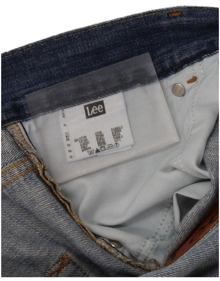 Bermuda jeans masculina Lee W34 grande algodão azul