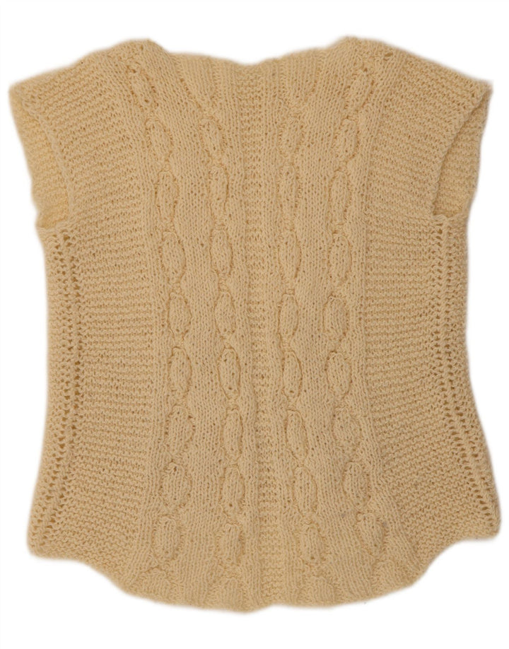 Regata feminina VINTAGE com colete UK 12 médio bege