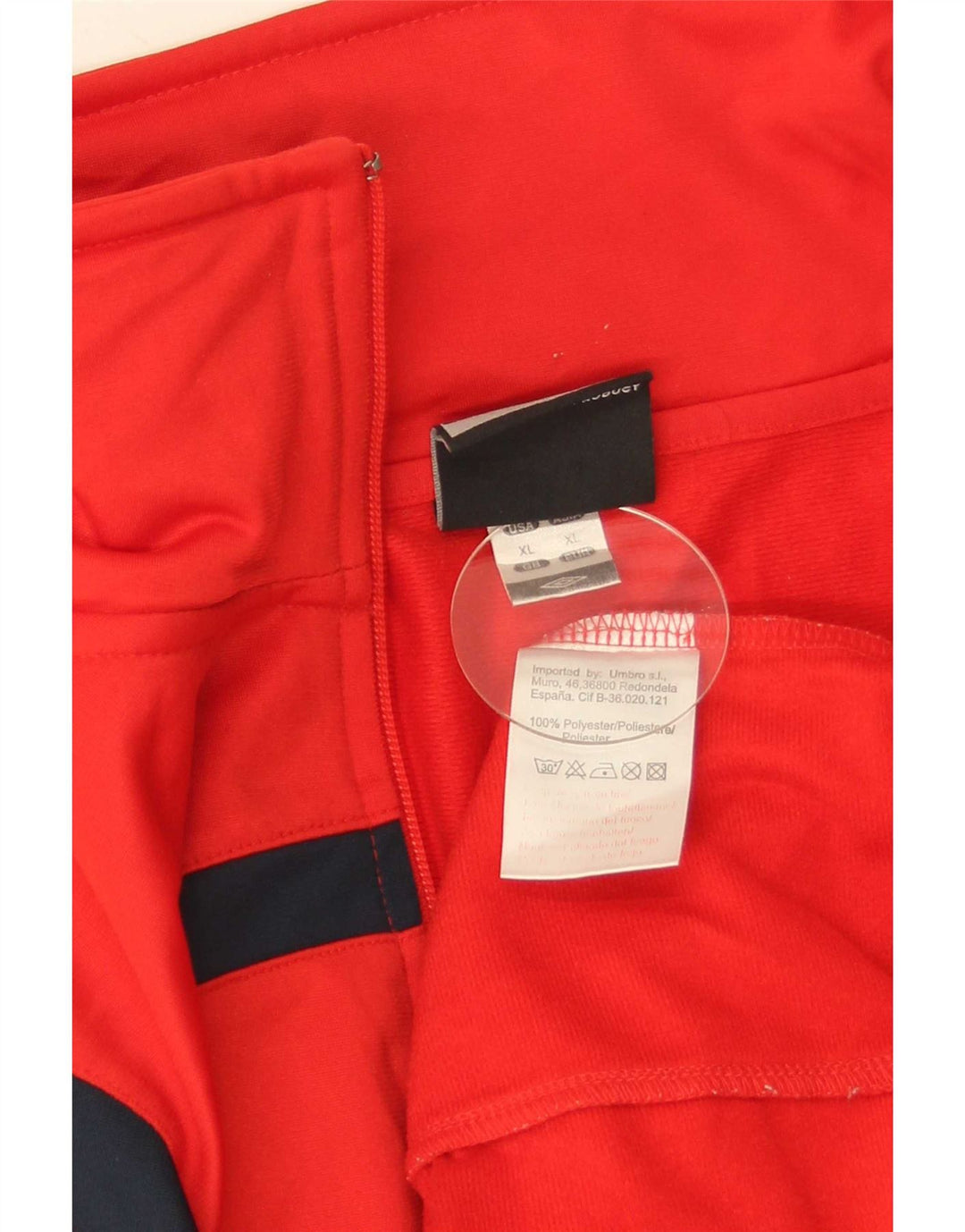 Jaqueta de Agasalho Masculina Umbro XL Vermelho Colorblock Poliéster