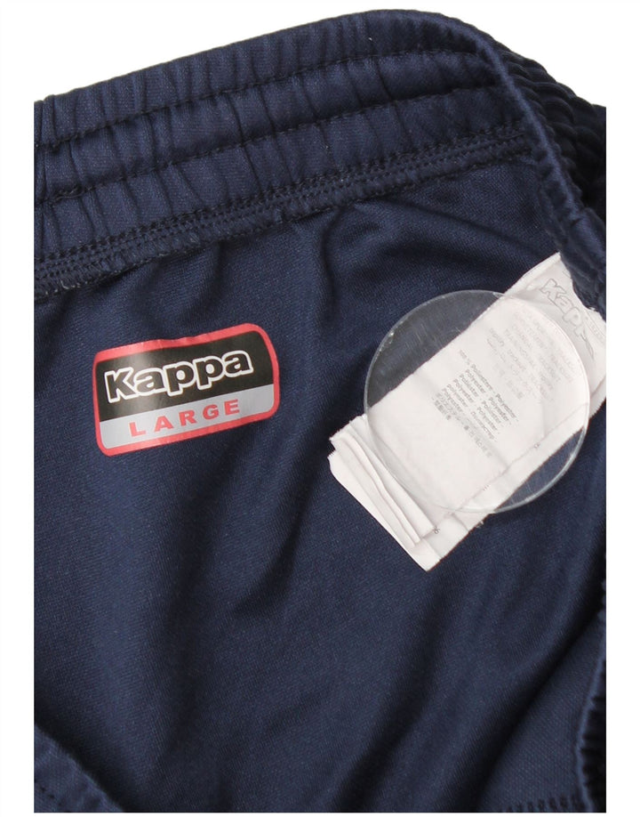 Calça de treino masculina KAPPA grande poliéster azul marinho