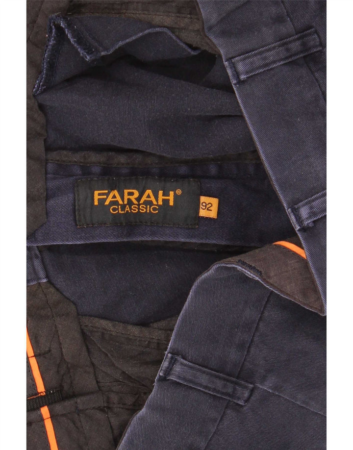Farah Mens Classic Chino Shorts W36 Grande Azul Marinho