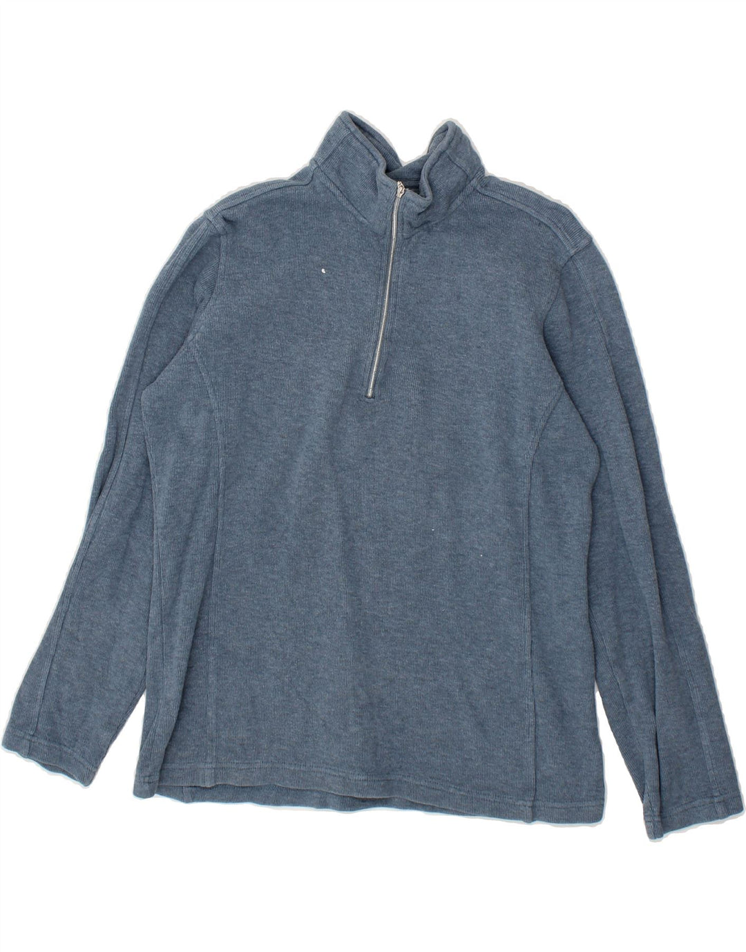 ORVIS Mens Zip Neck Sweatshirt Jumper Small Blue Cotton Vintage Orvis and Second-Hand Orvis from Messina Hembry 