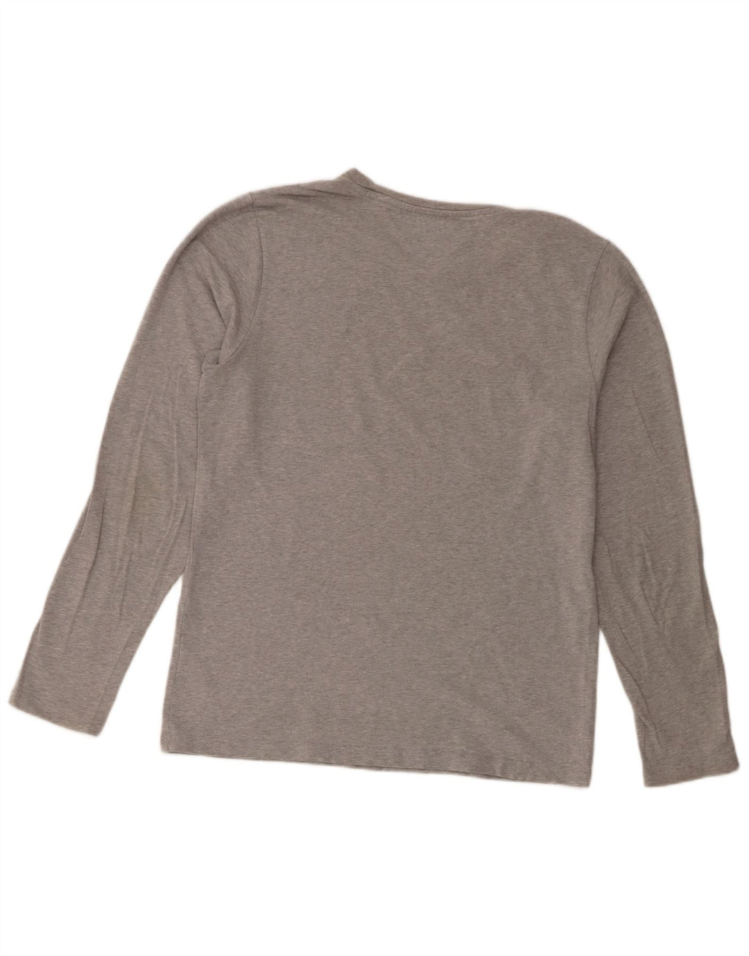 Tommy Hilfiger Mens Slim Fit Top Manga Longa Grande Algodão Salpicado Cinza