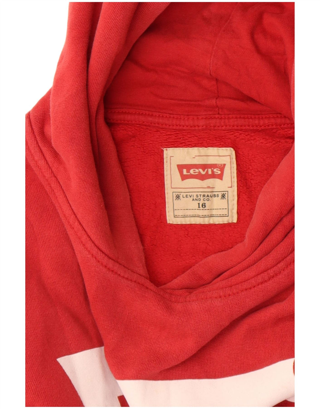 Suéter gráfico com capuz Levi's Boys 15-16 anos vermelho
