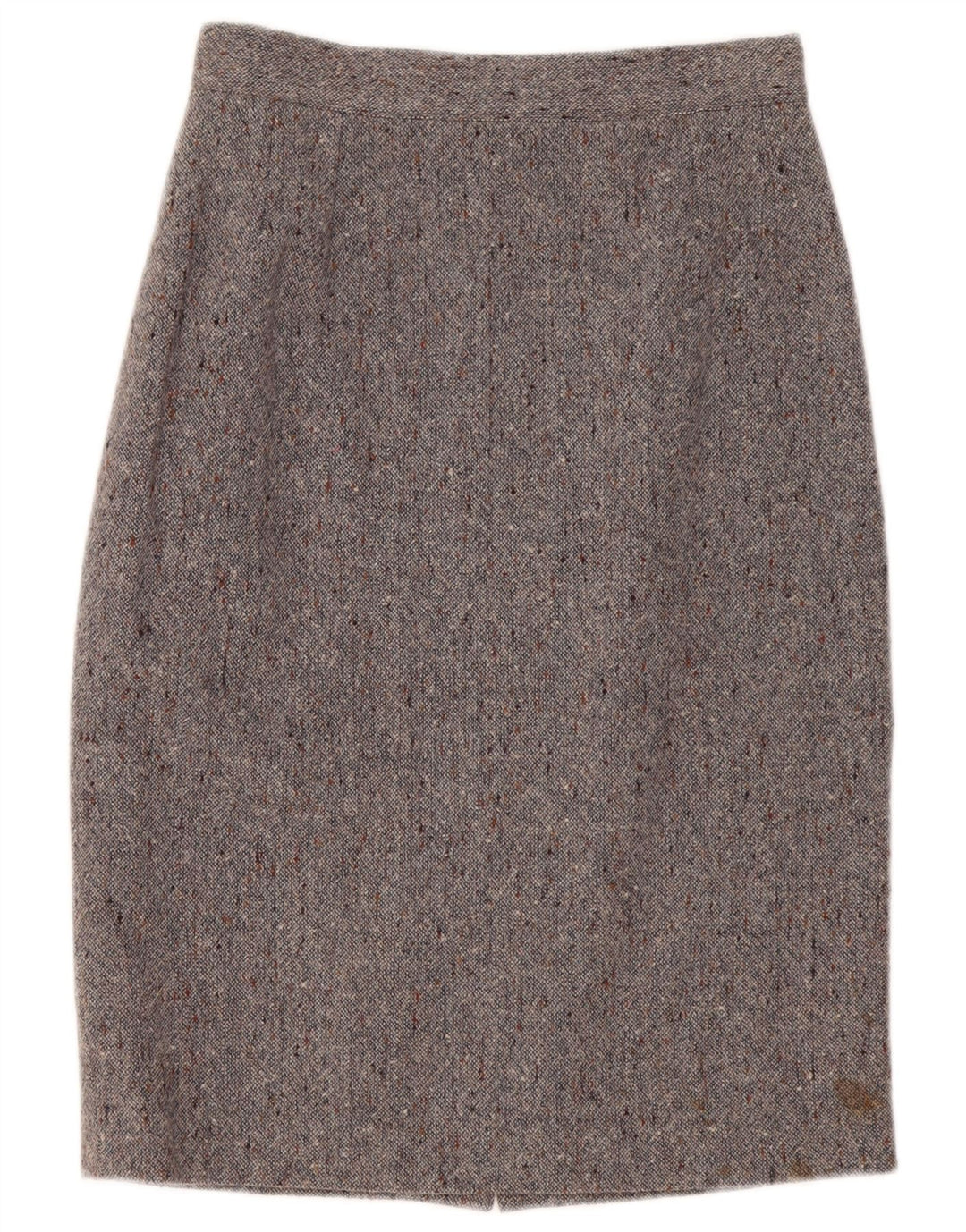 Saia lápis feminina vintage média W30 cinza manchada
