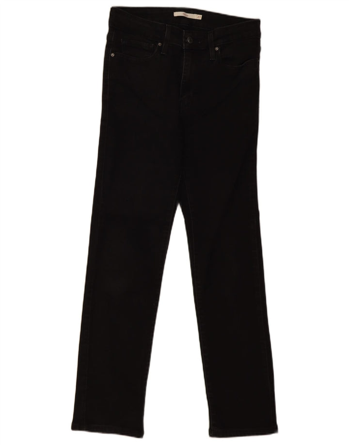 Calça jeans feminina Levi's 712 Slim W27 L28 algodão preto