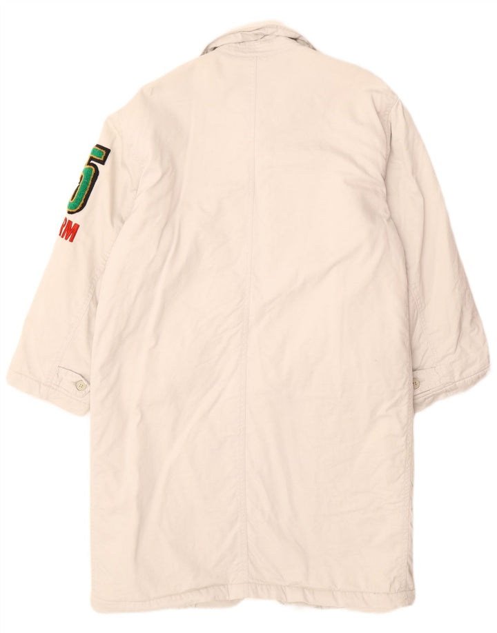 Sobretudo gráfico uniforme masculino UK 40 grande branco