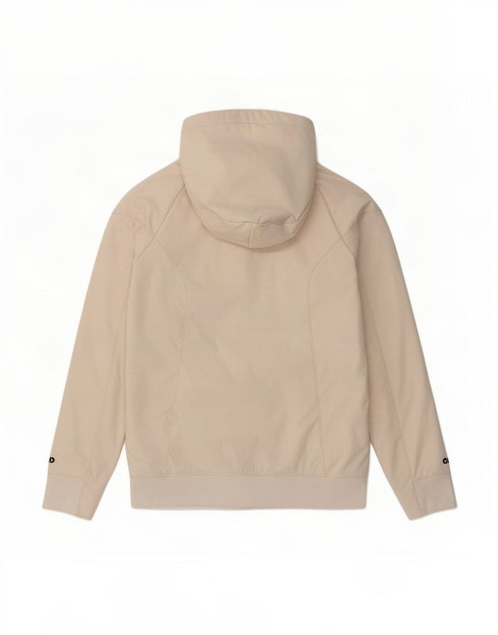 Jaqueta masculina Nike com capuz e jaqueta pequena de poliéster branco