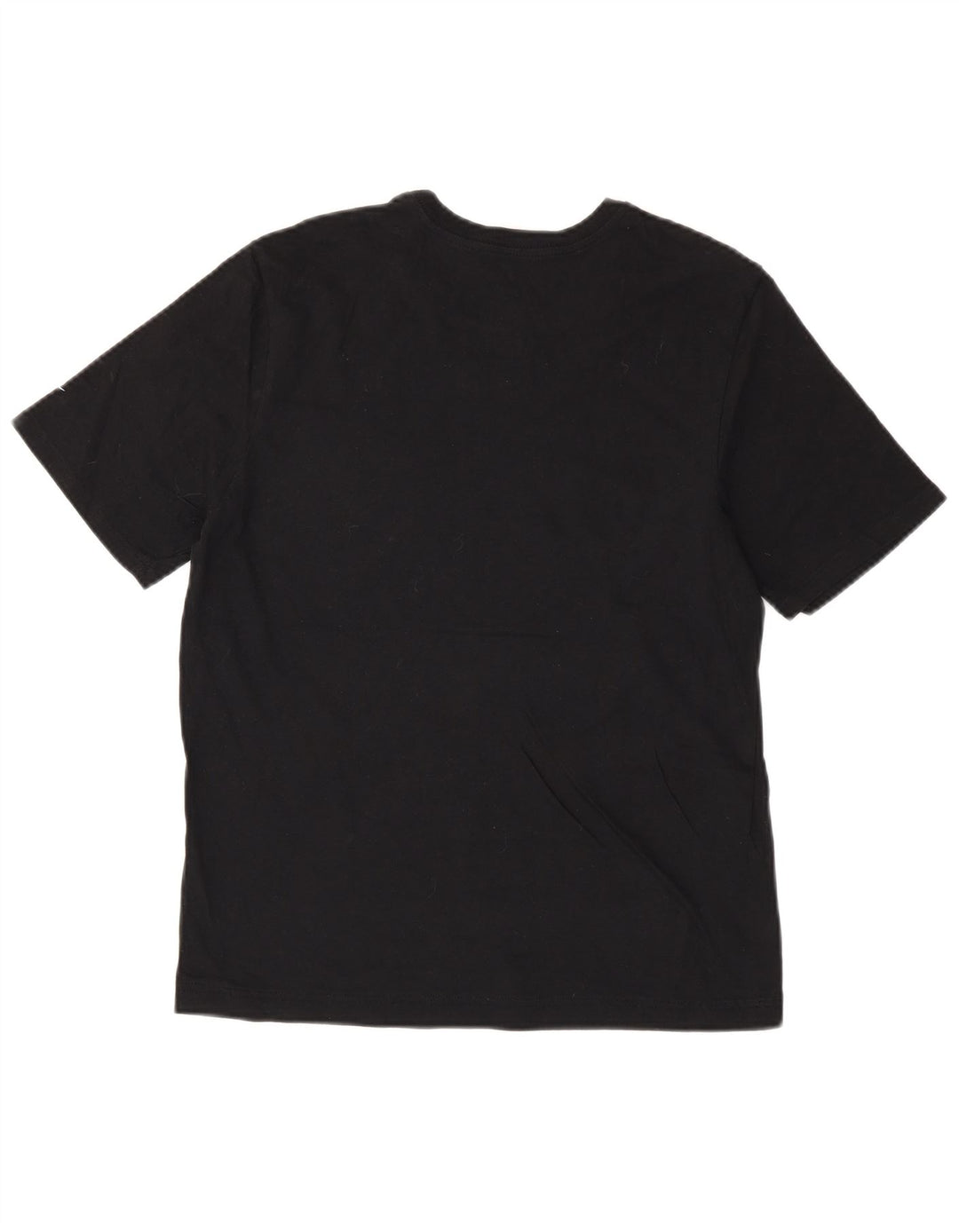 Camiseta feminina NIKE com corte atlético gráfico UK 12 médio algodão preto