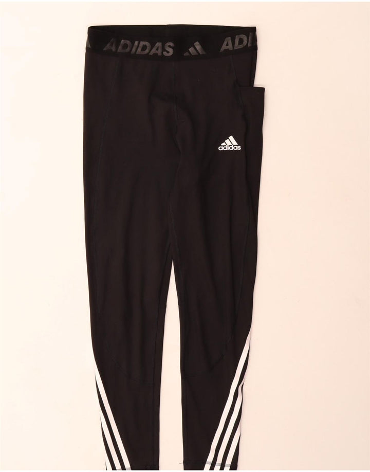 Leggings Adidas Femininas UK 12/14 Médio Preto Poliéster
