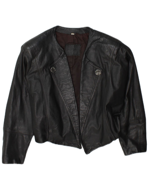 Jean Pierre Jaqueta Feminina Oversized Crop Open EU 34 XS Preto