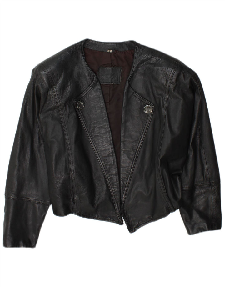 Jean Pierre Jaqueta Feminina Oversized Crop Open EU 34 XS Preto