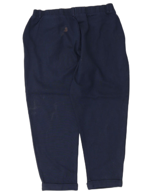 Calça capri feminina Marks & Spencer Reino Unido 12 médio W36 L22 azul marinho