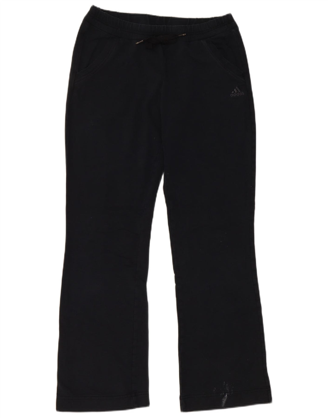 Calças de treino femininas ADIDAS UK 12 médio preto algodão