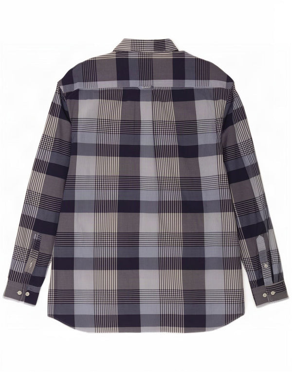 Camisa masculina Gant Regular Fit XL azul marinho xadrez algodão