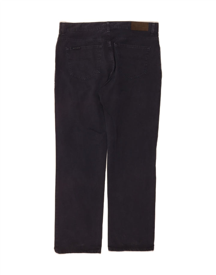 GANT Mens Straight Casual Trousers W29 L35 Black Cotton Vintage Gant and Second-Hand Gant from Messina Hembry 