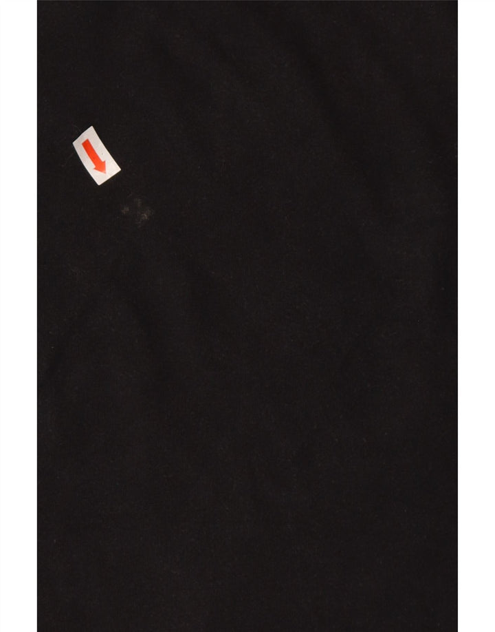 Converse Mens Graphic T-Shirt Top Pequeno Algodão Preto