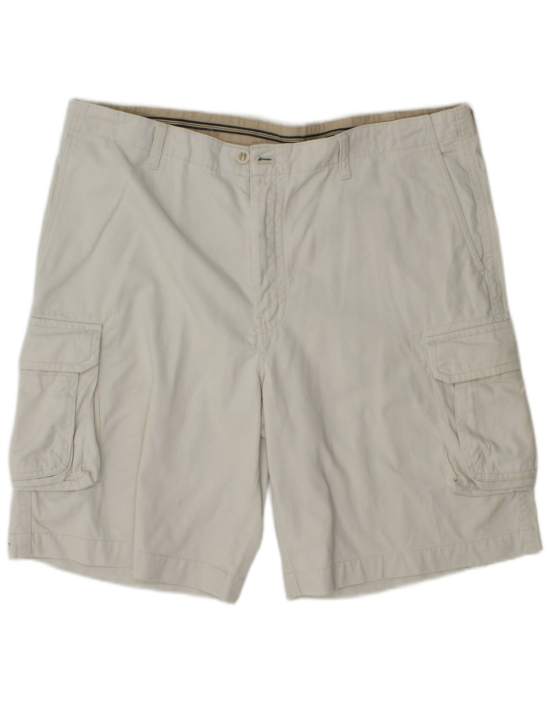 Shorts cargo masculino Izod W38 XL algodão branco