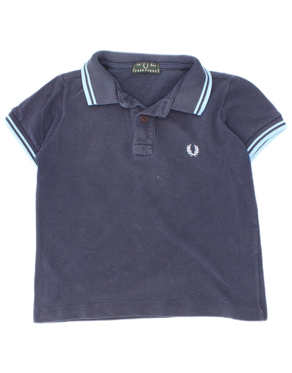 Polo Fred Perry Baby Boys 18-24 Meses Azul Marinho Listrado Algodão