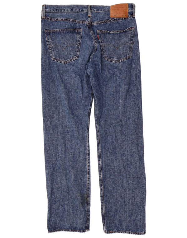 Levi's Masculino 501 Straight Jeans W34 L32 Azul Algodão