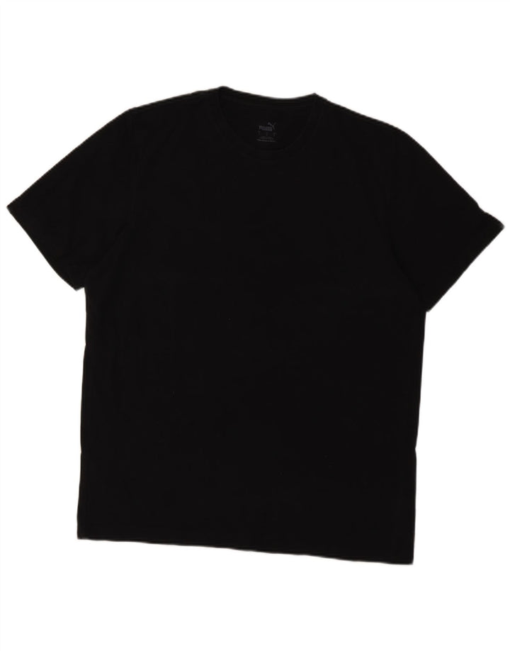 Camiseta masculina Puma grande algodão preto