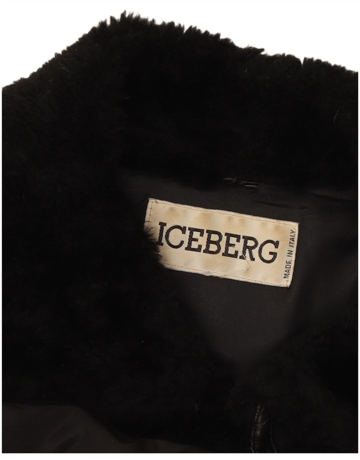 Casaco acolchoado feminino ICEBERG IT 44 médio preto nylon