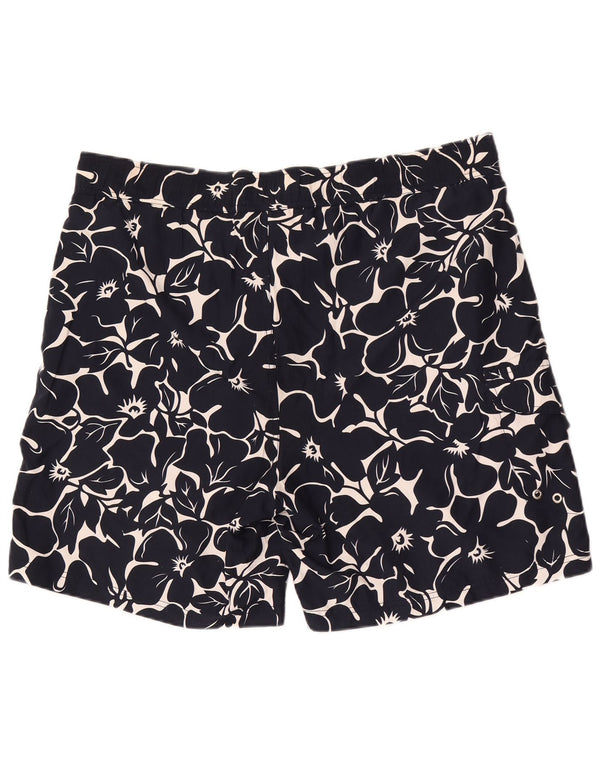 Shorts de natação masculino Nautica XL azul marinho floral poliéster