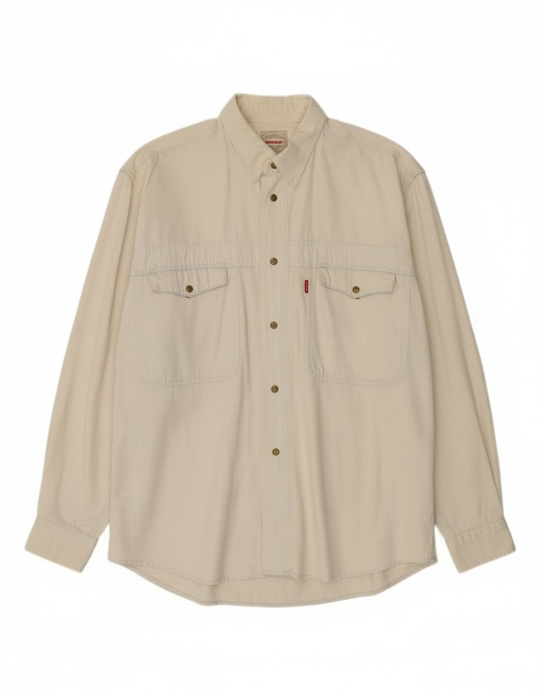 Camisa jeans masculina Carrera pequena off white