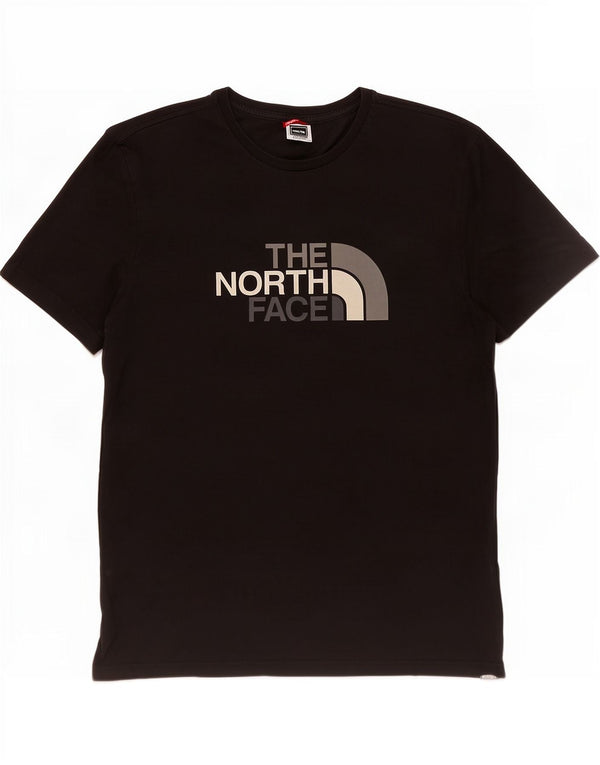 Camiseta gráfica masculina The North Face grande algodão preto