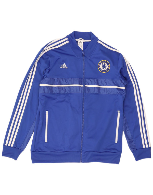 Adidas Mens Chelsea FC Graphic Tracksuit Top Jaqueta Grande Azul Poliéster