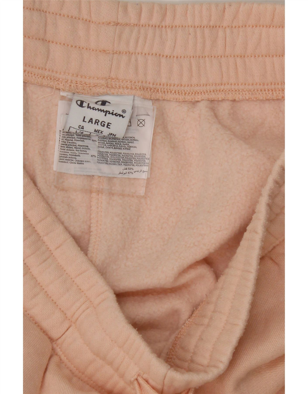 CHAMPION Womens Graphic Tracksuit Trousers US 10 Large  Orange Cotton Vintage Champion and Second-Hand Champion from Messina Hembry 