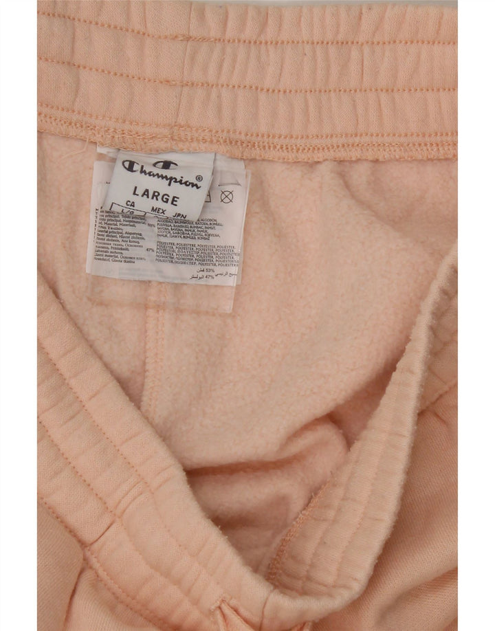 CHAMPION Womens Graphic Tracksuit Trousers US 10 Large  Orange Cotton Vintage Champion and Second-Hand Champion from Messina Hembry 