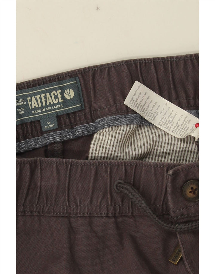 Calça cargo masculina Fat Face Joggers W34 L29 algodão cinza
