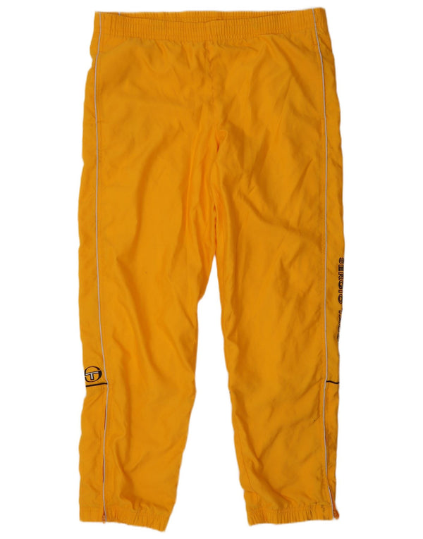 Sergio Tacchini Calça esportiva masculina gráfica joggers grande amarelo