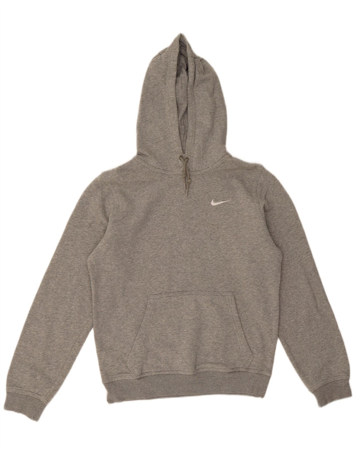 Jumper com capuz masculino Nike pequeno algodão manchado cinza