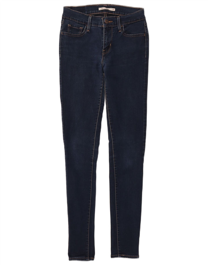 Calça jeans feminina LEVI'S 710 Super Skinny W26 L30 azul marinho poliéster