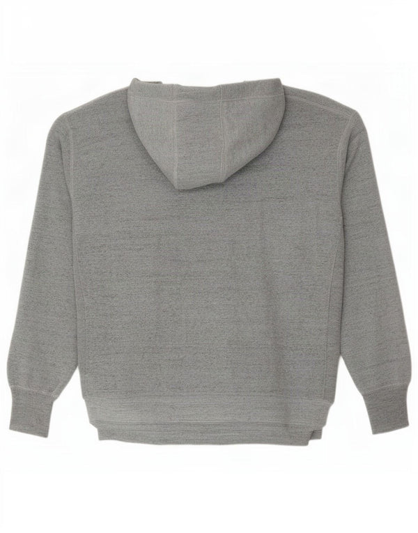 Under Armour masculino gráfico moletom com capuz grande algodão manchado cinza