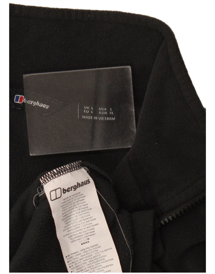 Jaqueta de lã feminina Berghaus UK 16 grande poliéster preto