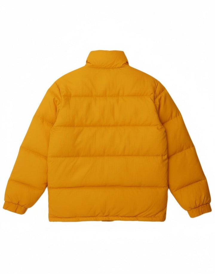 Os homens do vintage acolchoaram o poliéster amarelo grande Reino Unido 40 do revestimento