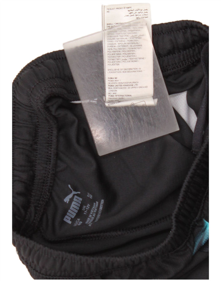 Shorts esportivos masculinos PUMA Manchester City 11-12 anos pretos