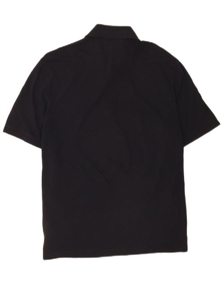 Camisa polo masculina Cos manga curta regular fit algodão preto médio