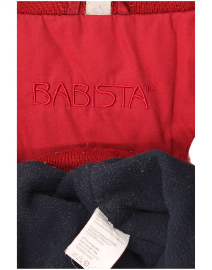 Babista Mens Bomber Jacket UK 40 Grande Poliéster Vermelho