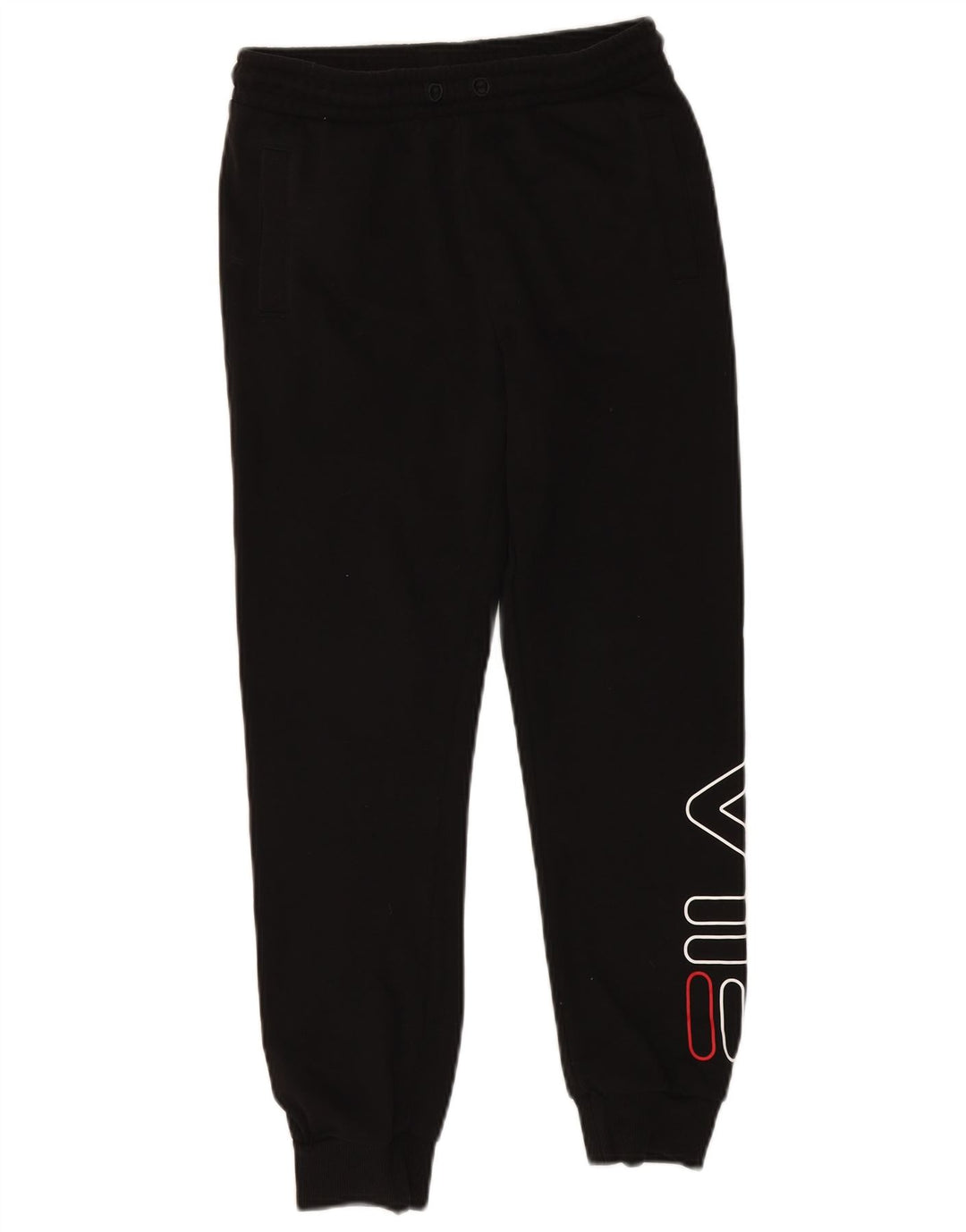 FILA Meninos Calças de Treino Gráfico Joggers 11-12 Anos Preto