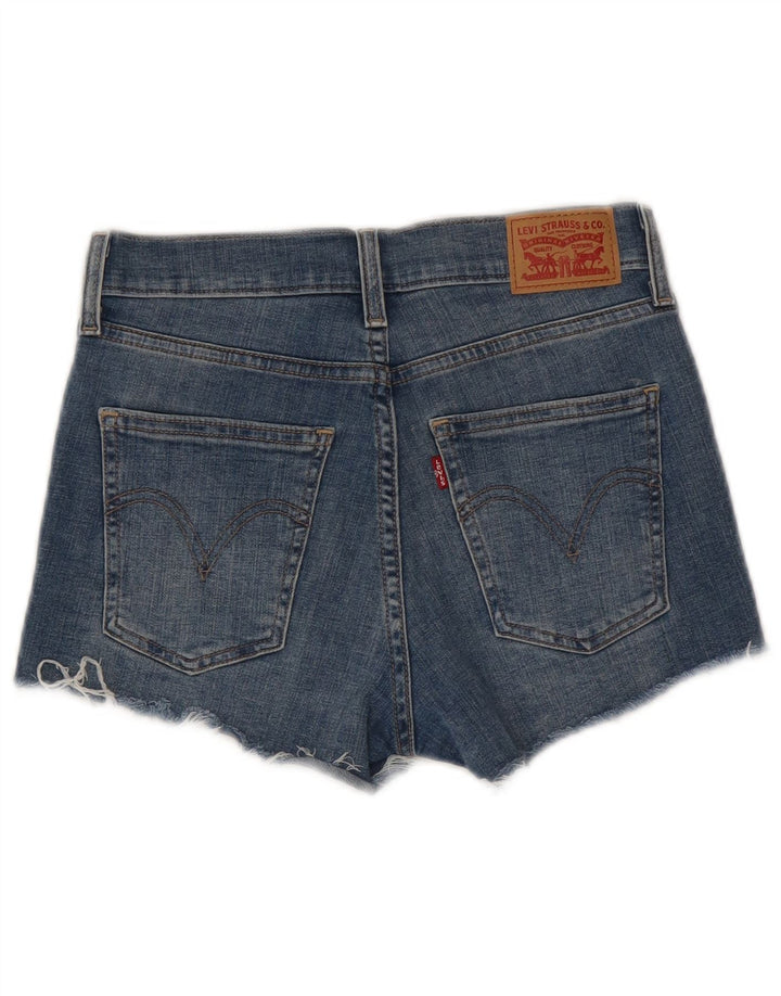 Shorts jeans feminino Levi's desgastado W25 XS azul algodão