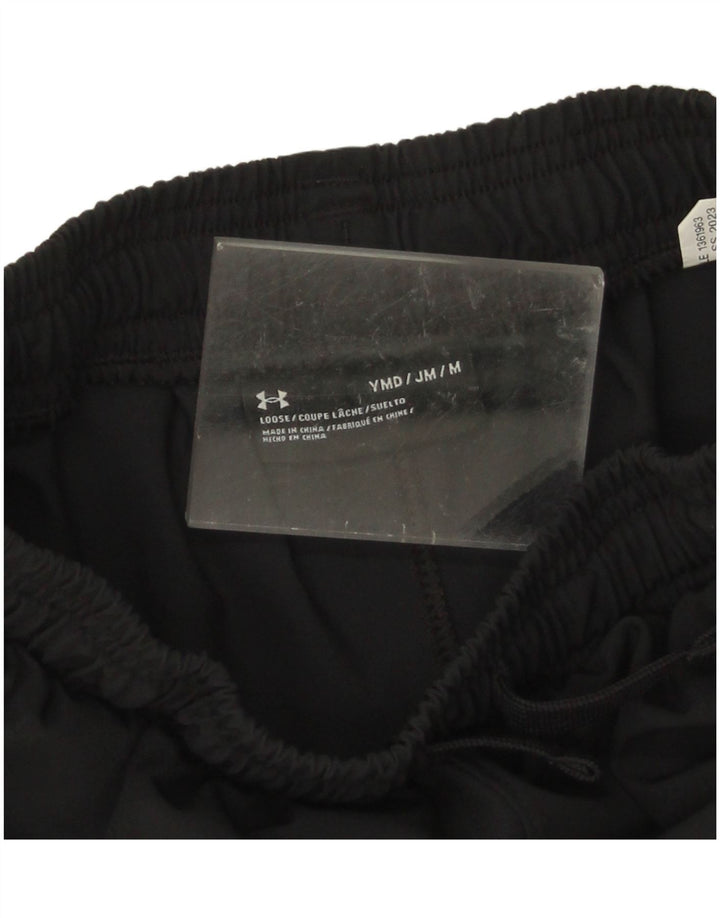 Shorts esportivos masculinos Under Armour 9-10 anos poliéster preto médio