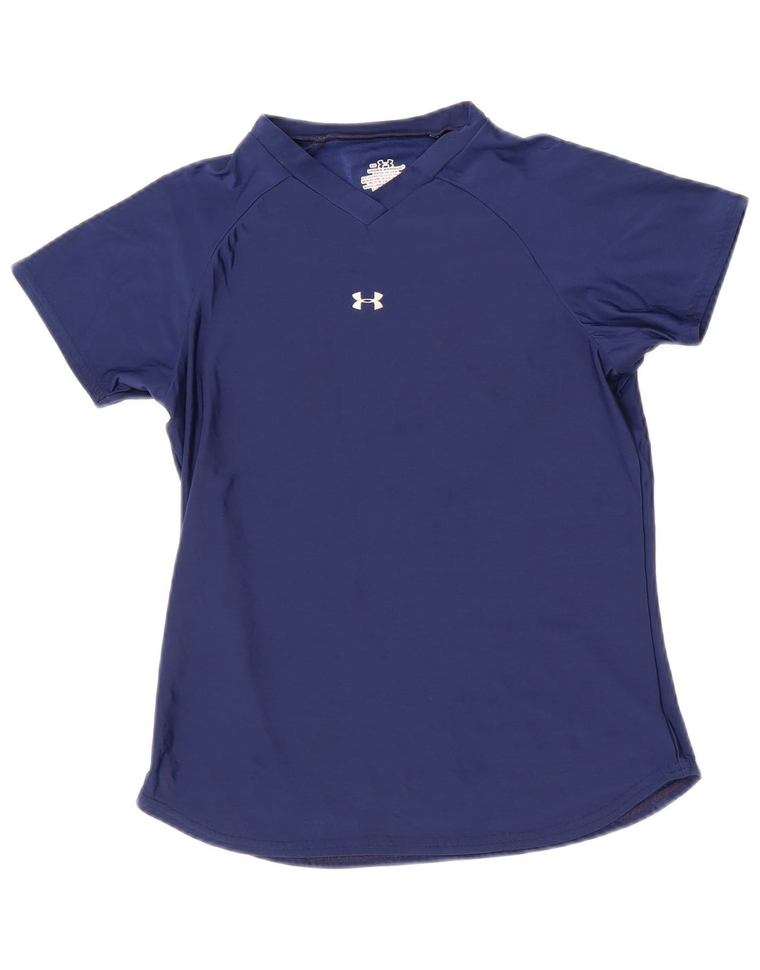 Camiseta feminina Under Armour pequena azul marinho poliéster
