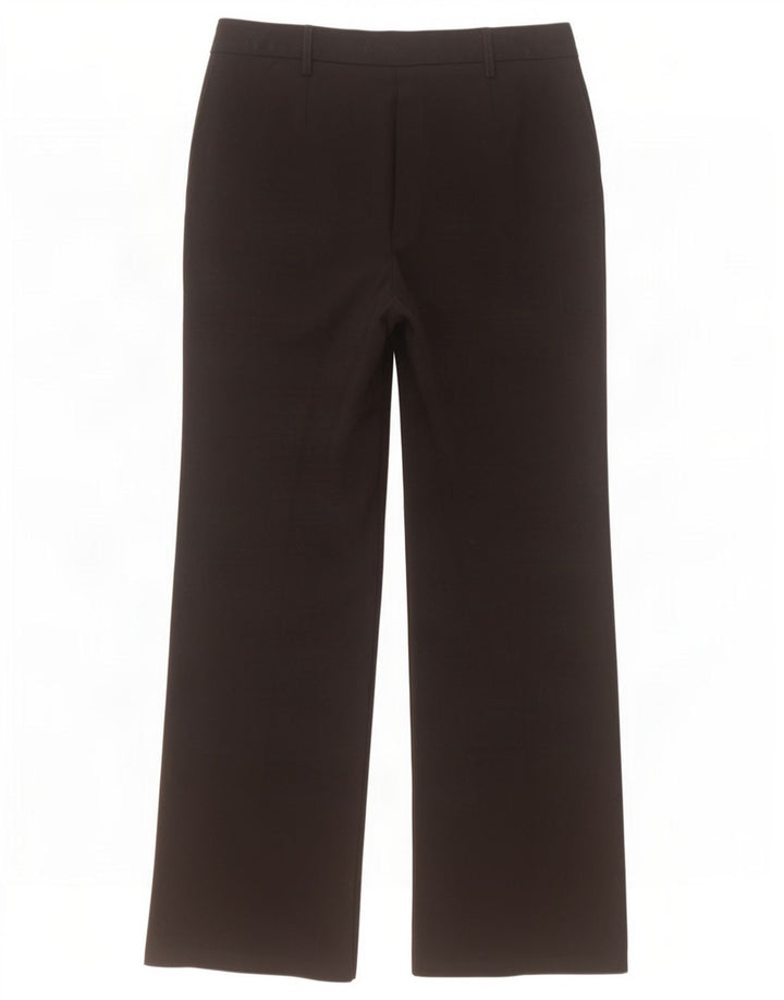 Calça feminina Marks & Spencer Bootcut Suit Reino Unido 12 Médio W32 L30 Preta