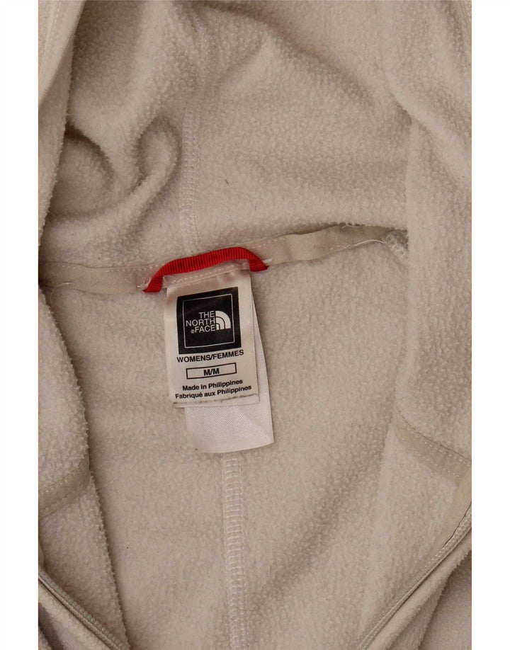 Jaqueta de lã com capuz feminina The North Face UK 12 poliéster bege médio