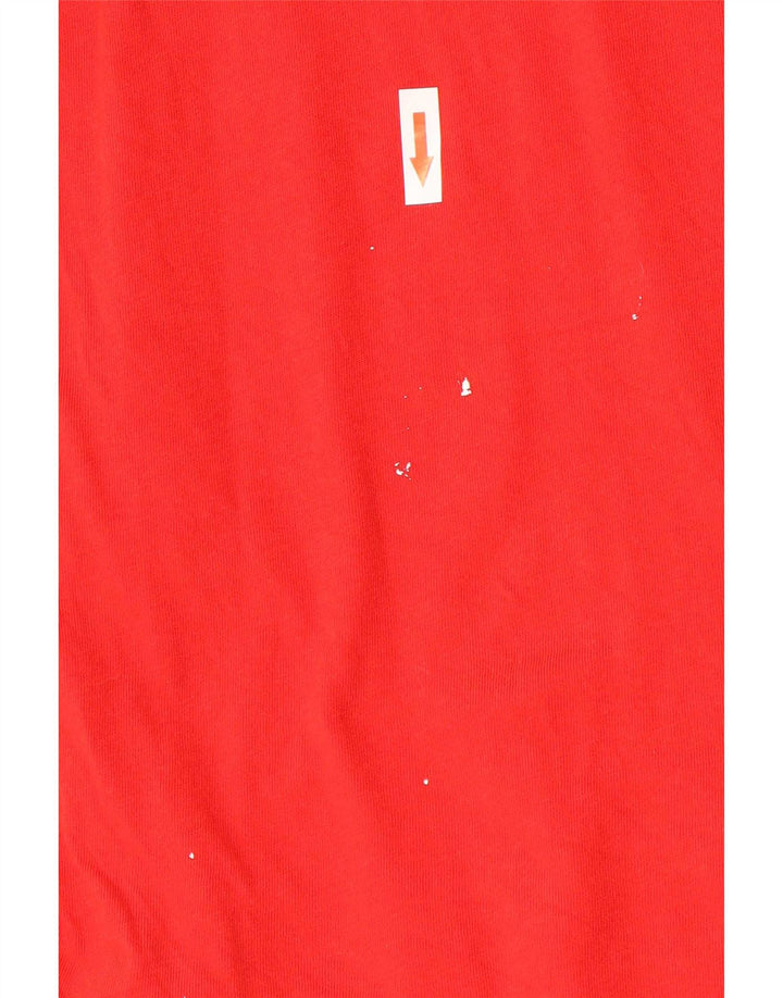 Camiseta masculina Nike Athletic Cut Top grande de algodão vermelho