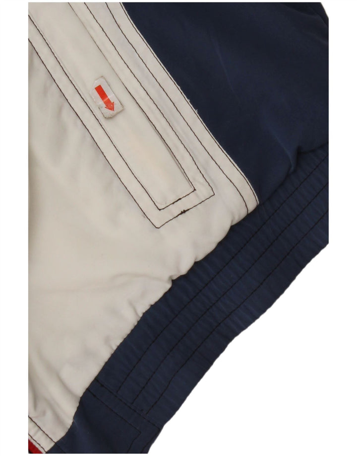 LOTTO Mens Treino Top Jacket UK 36/38 Pequeno Colorblock Branco Poliéster